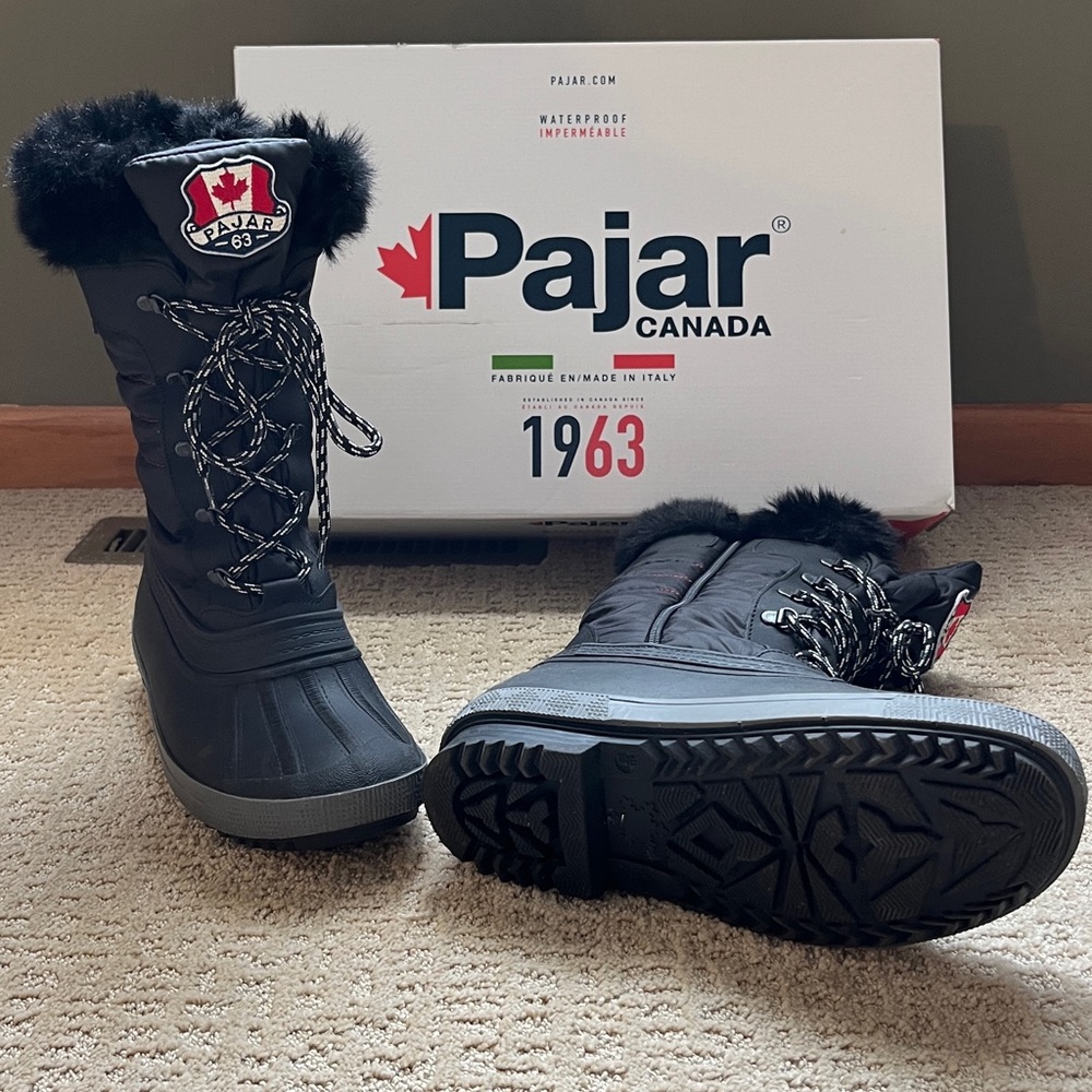 Pajar Canada Doris Faux Fur Waterproof Boot Sz 8